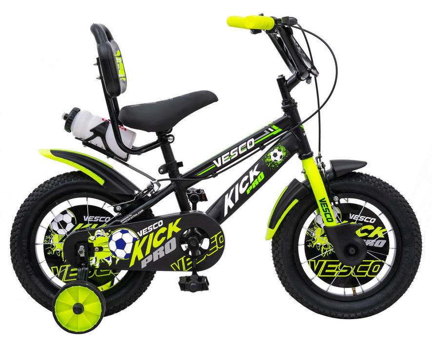 VESCO KICK PRO 14 Inch Green Bicycle for Kids Bharath Cycle Hub